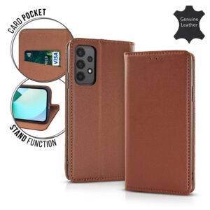 SMART PRO REAL LEATHER iPhone 14 Plus (6.7') brown 5907457706842