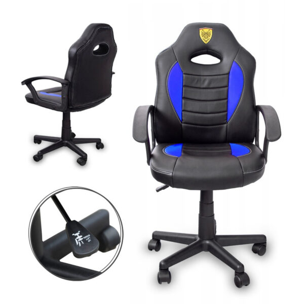 GAMING CHAIR ROTATING G25 BLACK-BLUE