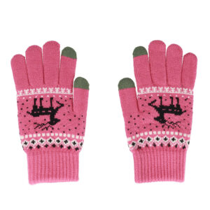 Touchscreen gloves Reindeer pink 5900217387749