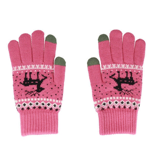 Touchscreen gloves Reindeer pink 5900217387749