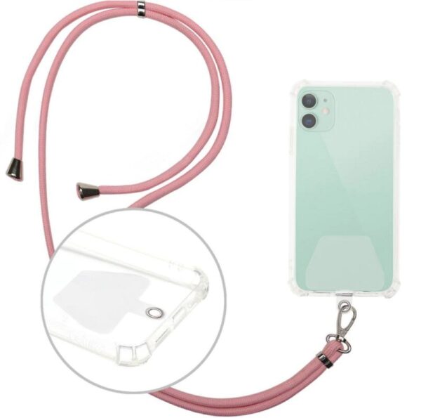 UNIVERSAL PHONE NECK STRAP/ LANYARD PINK 5900495928276