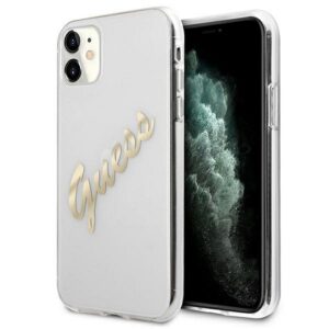 Guess iPhone 12 Pro Max (6,7') GUHCP12LKTRSVGO hard case Vintage Script Gold 3666339004408