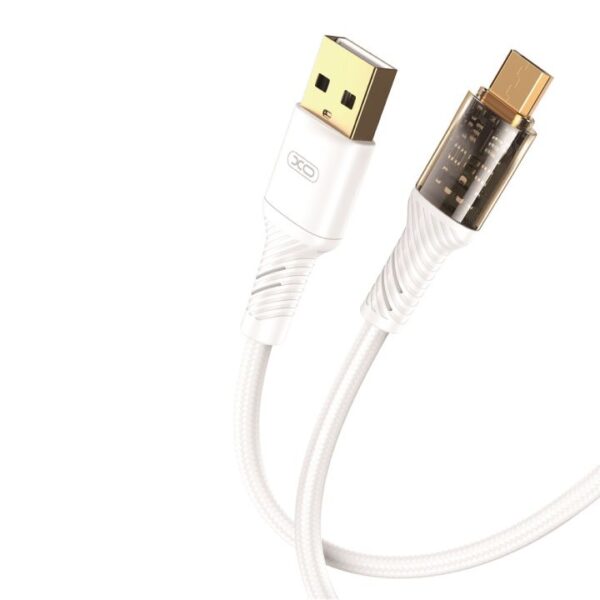 Cable XO Clear NB229 USB - microUSB 1,0 m 2,4A white 6920680832866