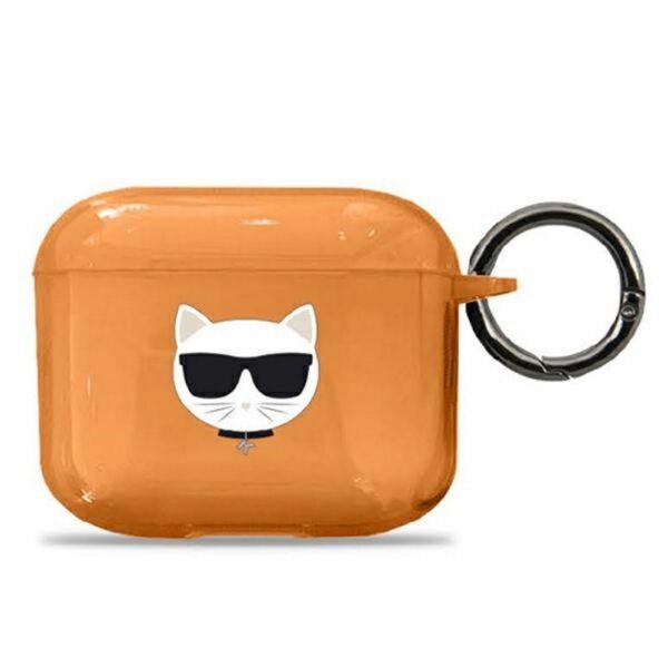 Case Karl Lagerfeld Airpods 3 KLA3UCHFO Choupette orange 3666339009304