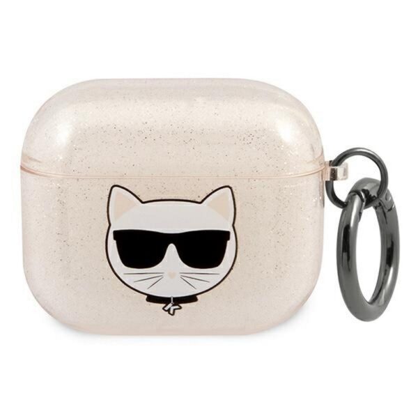 Case Karl Lagerfeld Airpods 3 KLA3UCHGD Glitter Choupette gold 3666339009212