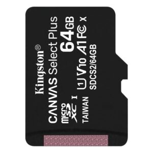 Memory Card Kingston microSDHC Canvas Select Plus 64GB class 10 UHS-I 100 MB/s 740617298963