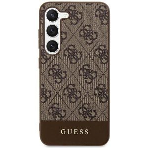 GUESS Hardcase GUHCS24SG4GLBR SAMSUNG S24 4G Bottom Stripe brown 3666339241155