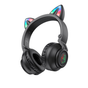 Headphones Borofone BO18 Cat Ear bluetooth black 6974443384949