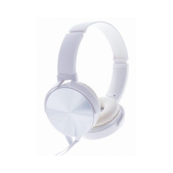 Wired headphones Rebeltec stereo headphones with a microphone white 5902539601350