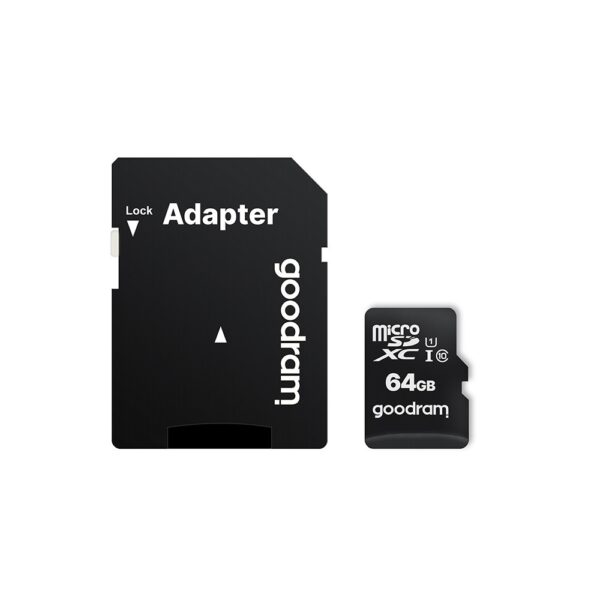 Memory Card GOODRAM microSDHC 64GB class 10 UHS-I + adapter 5908267930151