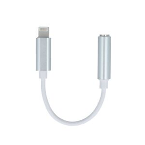 BLACKMOON Adapter iPhone 8-PIN-audio jack 3,5 mm white 5900495737960