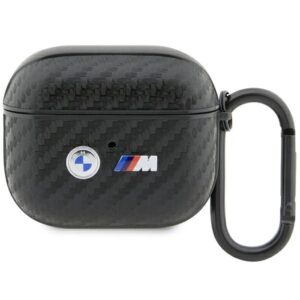 BMW Case AirPods 3 BMA3WMPUCA2 PU Carbon Double Metal Logo black 3666339123857