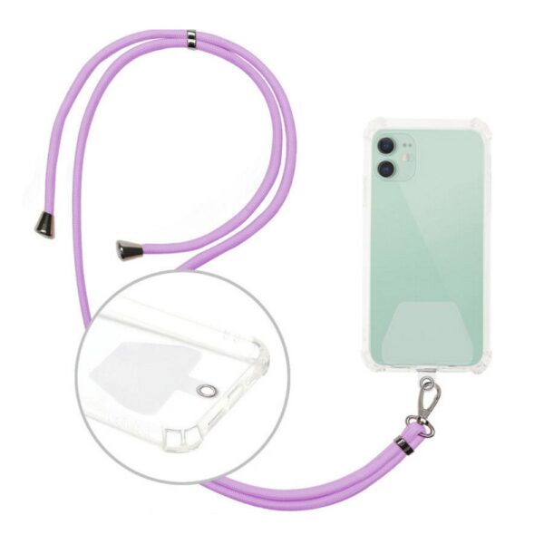 UNIVERSAL PHONE NECK STRAP/ LANYARD PURPLE 5900495928252