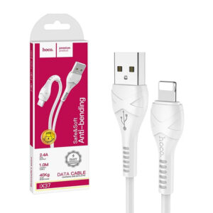 Cable USB HOCO - iPhone Lightning 8-pin Cool power X37 1 meter white 6931474710499