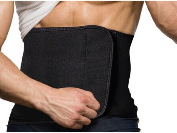 Neoprene belt for excercise 25x100cm black