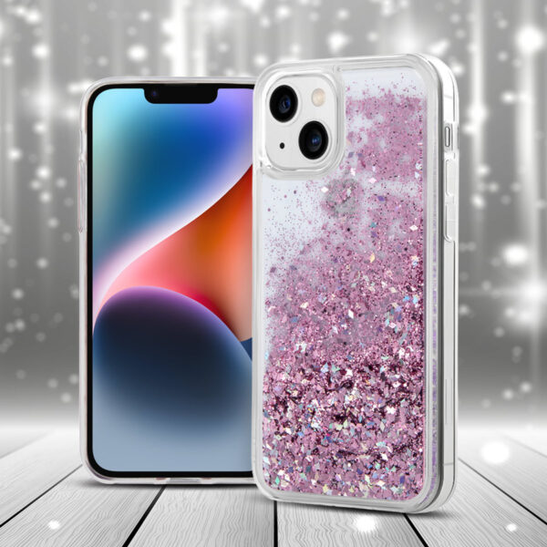 BACK CASE LIQUID SPARKLE TPU Xiaomi Redmi Note 12 5G (Global) / Poco X5 purple 5900495118998