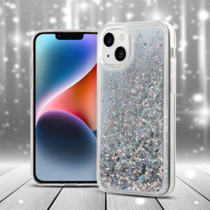 BACK CASE LIQUID SPARKLE TPU Xiaomi Redmi Note 12 5G (Global) / Poco X5 silver 5900495117786