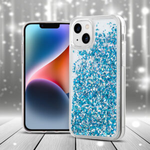 BACK CASE LIQUID SPARKLE TPU Xiaomi Redmi Note 12 5G (Global) / Poco X5 blue 5900495117526