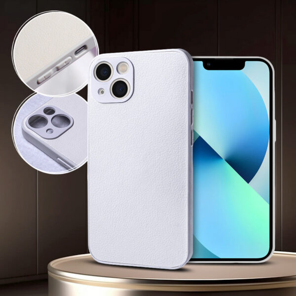 Back Case Leather Xiaomi Redmi 9A / 9AT / 9i white 5900495116345