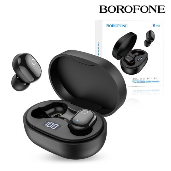 Earphones Borofone TWS BW06 Manner black 6974443380460