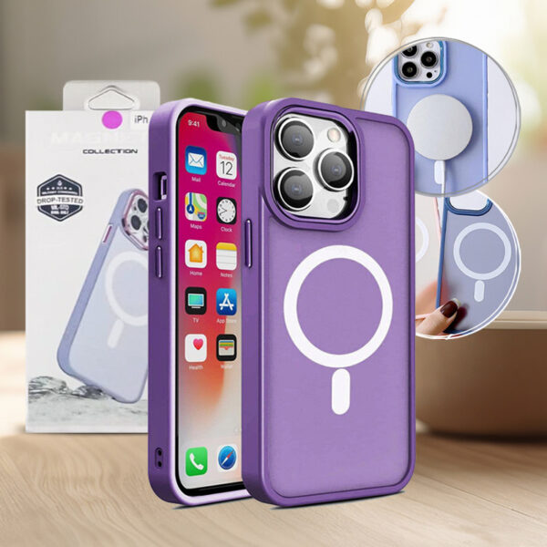 Back Case Magsafe Matt iPhone 14 Plus purple 9145576278772