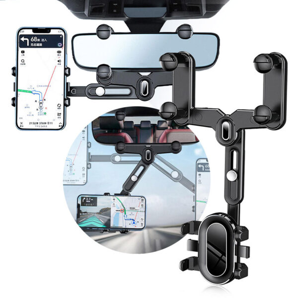 Universal mirror car holder 360 degrees for mobile phones