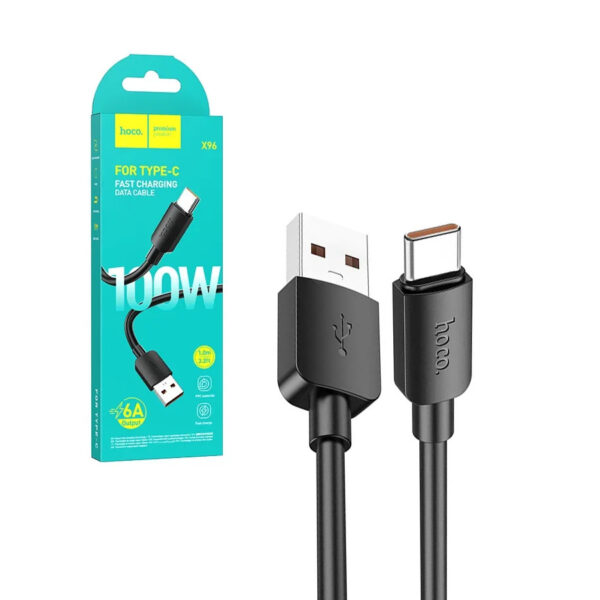 USB Cable HOCO Type C Hyper PD 100W X96 black 6931474799104