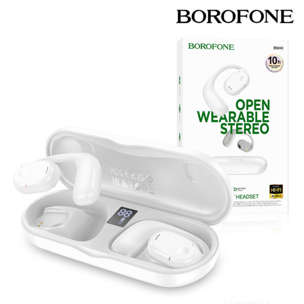 Earphones Borofone TWS BW41 Prestige white 6941991103032