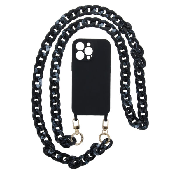 Phone chain marble black 5907457724907