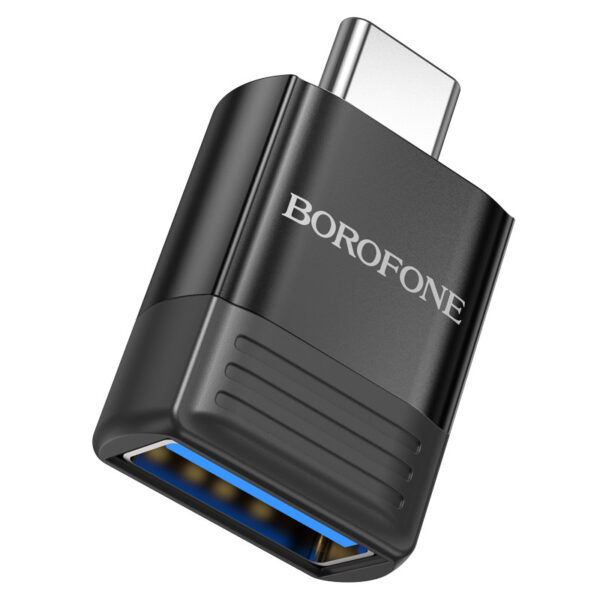 Adapter Borofone BV18 Type C - USB black 6941991104015