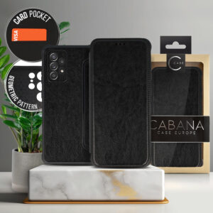 Book Case Cabana Leather Samsung S22 Ultra black 5900217979401