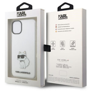 Karl Lagerfeld iPhone 11 / XR KLHCN61HNCHTCT hardcase Ikonik Choupette transparent 3666339118983