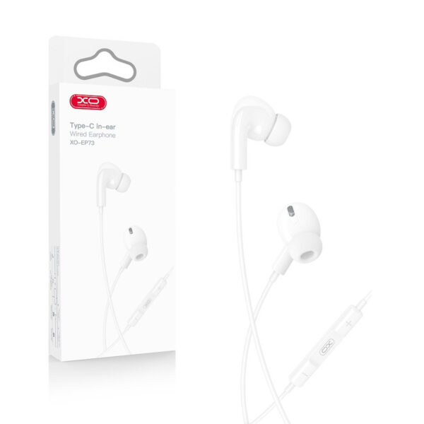 Earphones XO EP73 USB-C white 6920680844975