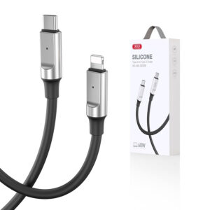 Cable XO NB-Q252B USB-C - USB-C 1,0 m 60W black 6920680844807