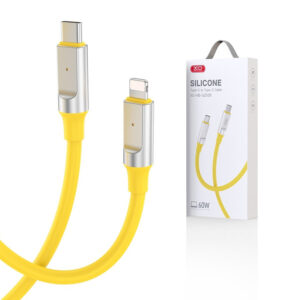 Cable XO NB-Q252B USB-C - USB-C 1,0 m 60W yellow 6920680844814