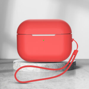 Silicon case AirPods 1/ 2 + strap red 9145576279113