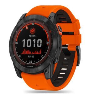 SMART WATCH BAND ICONBAND PRO GARMIN FENIX 3 / 5X / 3HR / 5X PLUS / 6X / 6X PRO / 7X ORANGE/BLACK 9319456605136