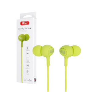 Wired earphones XO S6 jack 3,5mm green 6920680852765