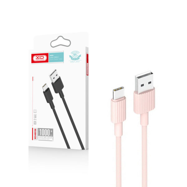 Cable USB XO NB156 - USB-C 1,0 m 2,4A pink 6920680871889