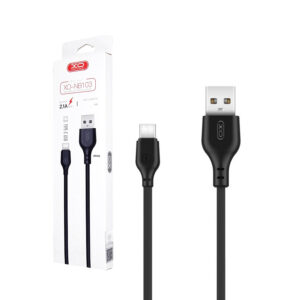 Cabel USB XO NB103 - USB-C 2,0 m 2,1A black 6920680870172