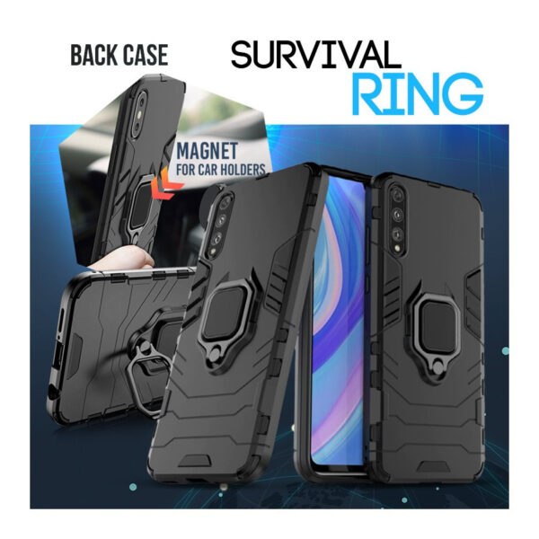 Back Case Survival Ring Iphone 12/12 Pro black 5900217354314