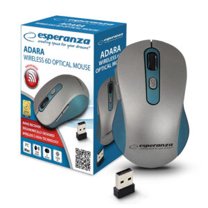 WIRELESS MOUSE ESPERANZA 2.4GHZ 6D OPT. USB ADARA BLUE