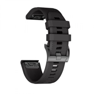 SMART WATCH BAND SMOOTH GARMIN FENIX 5 / 6 / 6 PRO / 7 BLACK 5906735412635