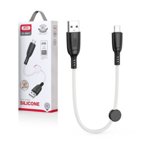 Cable USB XO NB247 microUSB 0,25 m 6A white 6920680839940