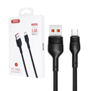 Cable USB XO NB55 - microUSB 1,0 m 5A black 6920680899739