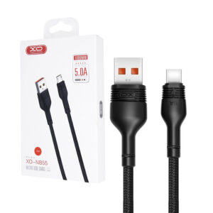 Cable USB XO NB55 - USB-C 1,0 m 5A black 6920680899753