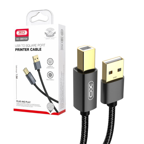 Cable XO GB010A USB - USB-B 1,5 m black 6920680826346