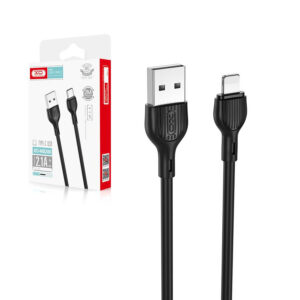 Cable USB XO NB200 - Lightning 2m 2.1A black 6920680877997