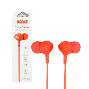 Wired earphones XO S6 jack 3,5mm red 6920680852734