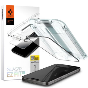 TEMPERED GLASS SPIGEN GLAS.TR ”EZ FIT” FC IPHONE 15 PRO BLACK 8809896752213